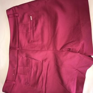 Black-White magenta dress shorts